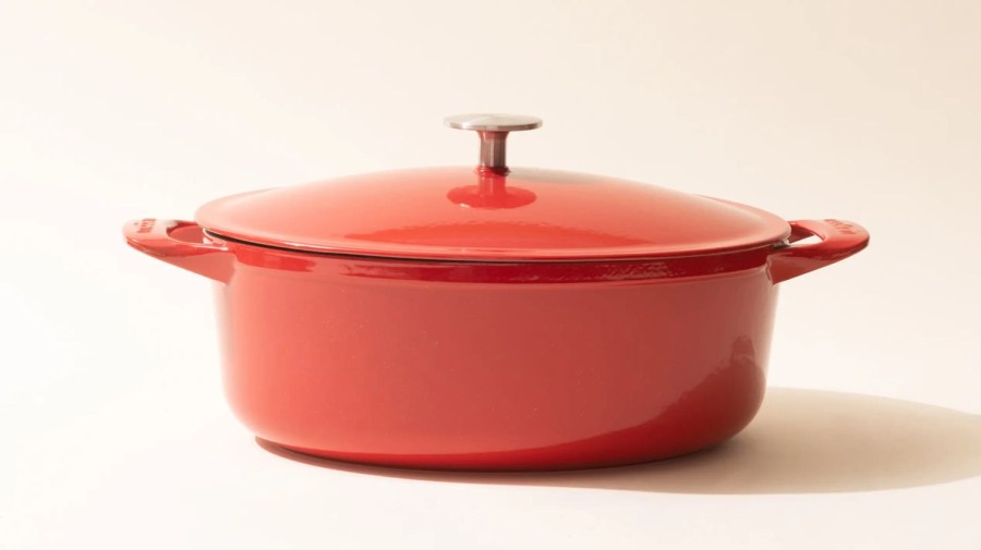 Cookware Made In | Oval Enameled Cast Iron Dutch Oven